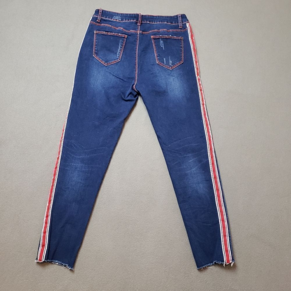 Frank Lyman Skinny Jeans Distressed Look XL